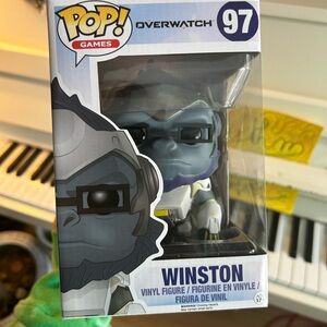 Funko Pop Overwatch 97 Winston Vinyl Figure - Blue and Gray